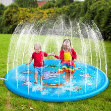 Load image into Gallery viewer, 170cm Inflatable Spray Water Cushion Summer Kids Play Water Mat Lawn Games Pad Sprinkler Play Toys Outdoor Tub Swiming Pool