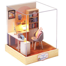 Load image into Gallery viewer, Cutebee DIY House Miniature with Furniture LED Music Dust Cover Model Building Blocks Toys for Children Casa De Boneca TD16
