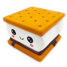 Load image into Gallery viewer, Jumbo Cheese Chocolate Biscuits Cute Squishy Slow Rising Soft Squeeze Toy Phone Strap Scented Relieve Stress Funny Kid Xmas Gift
